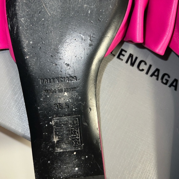Balenciaga Bow Mule Magenta Pink - Picture 4 of 10